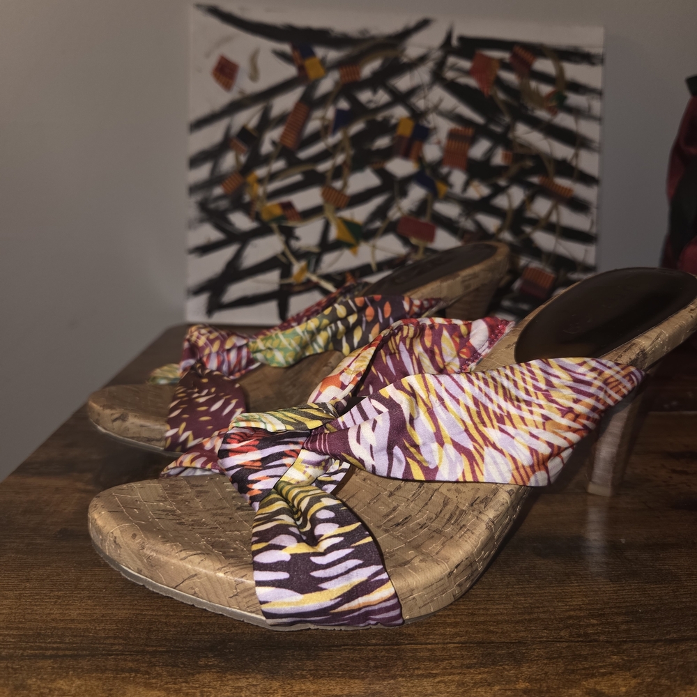 Unisa Multicolor Wedge Sandals